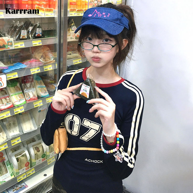 Winter Clothing Aesthetic - Karrram Japanese Y2k Letter Print T