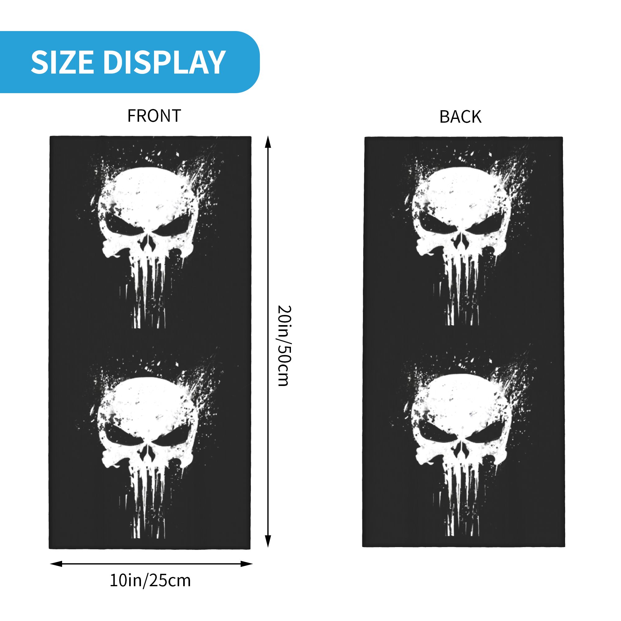 Custom Skeleton Skull Bandana  – Neck Gaiter Fleece recenzja i cena