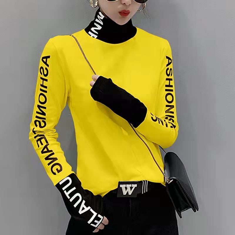 Clothing Warm Tee Yellow Top F – Winter Clothing Offer recenzja i cena