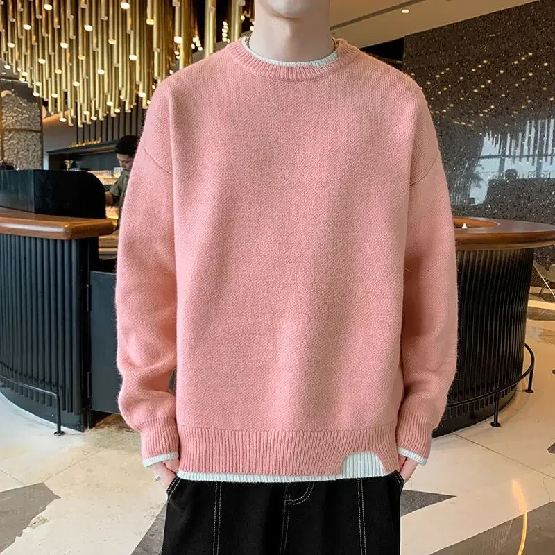 Man Clothes Pullovers Round Co – Winter Clothing Colors recenzja i cena