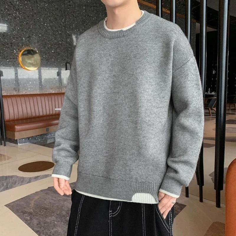 Man Clothes Pullovers Round Co – Winter Clothing Colors recenzja i cena