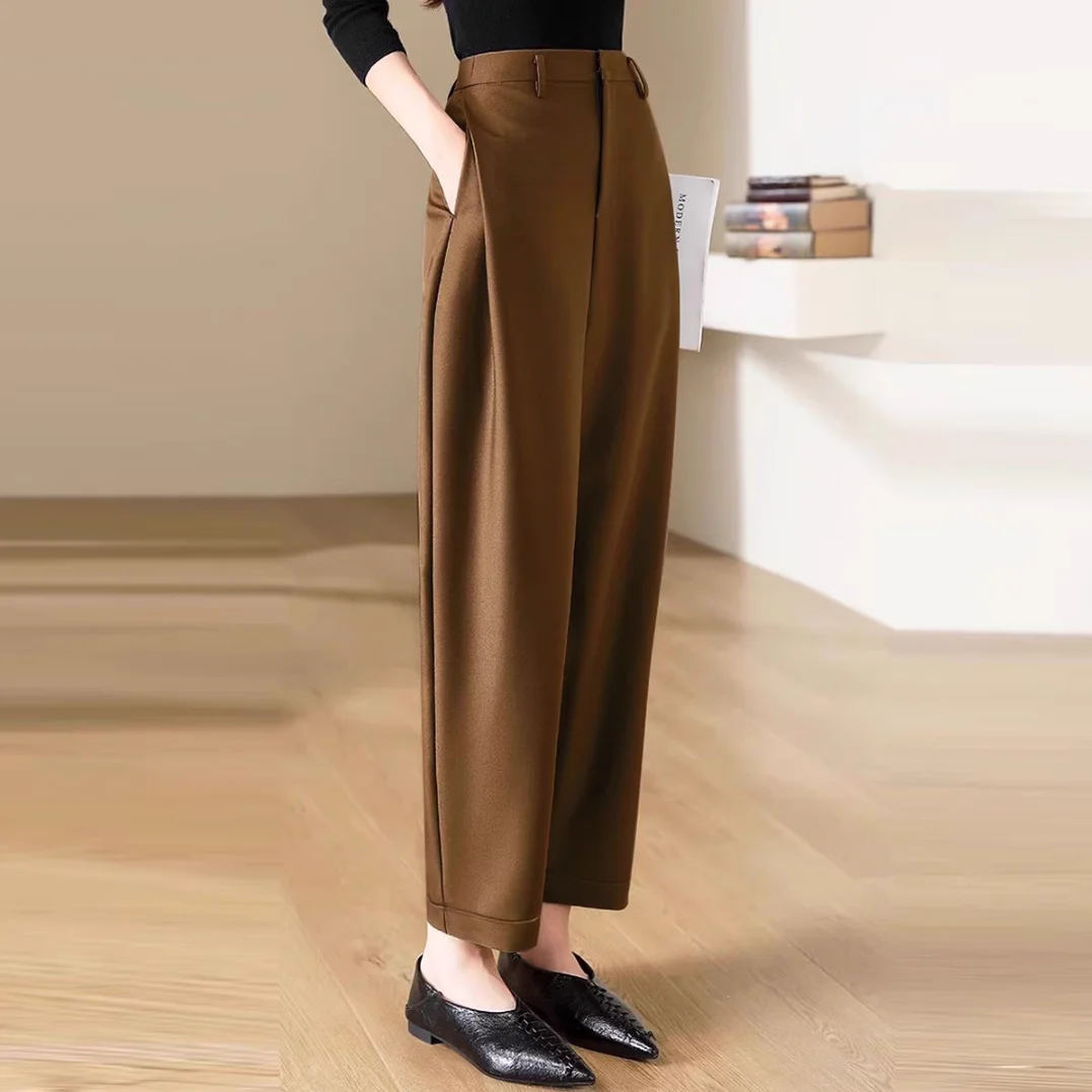 High Waist Slacks Female Trous – Winter Clothing Aesthetic recenzja i cena