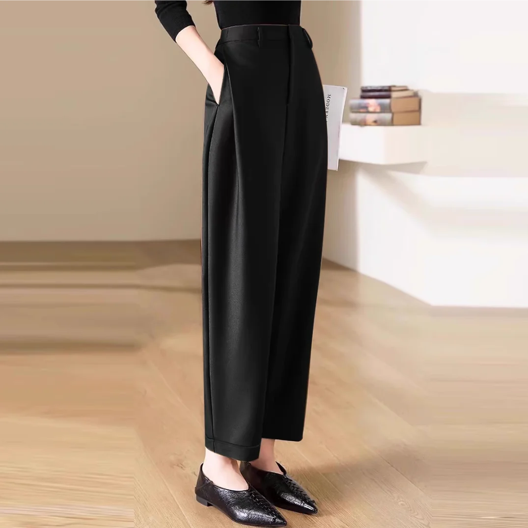 High Waist Slacks Female Trous – Winter Clothing Aesthetic recenzja i cena
