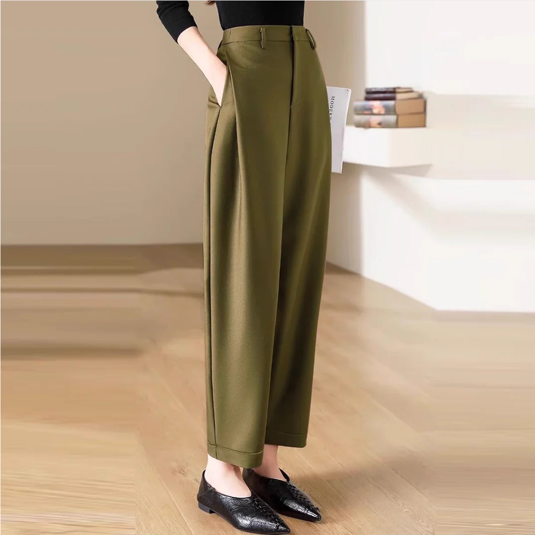 High Waist Slacks Female Trous – Winter Clothing Aesthetic recenzja i cena