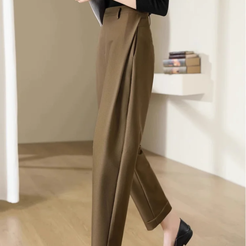 High Waist Slacks Female Trous – Winter Clothing Aesthetic recenzja i cena