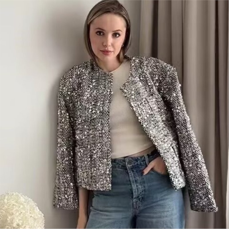 Party Club chic shiny Blazer s – Winter Clothing Dress Up recenzja i cena
