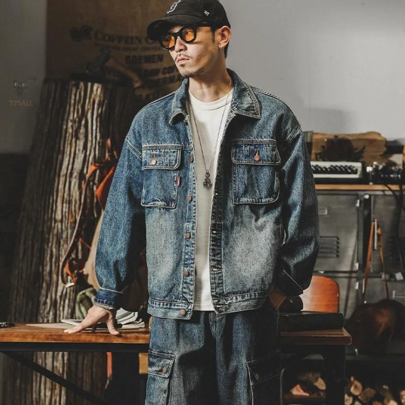 Trendy Loose Denim Jackets Man – Quality Winter Clothing recenzja i cena