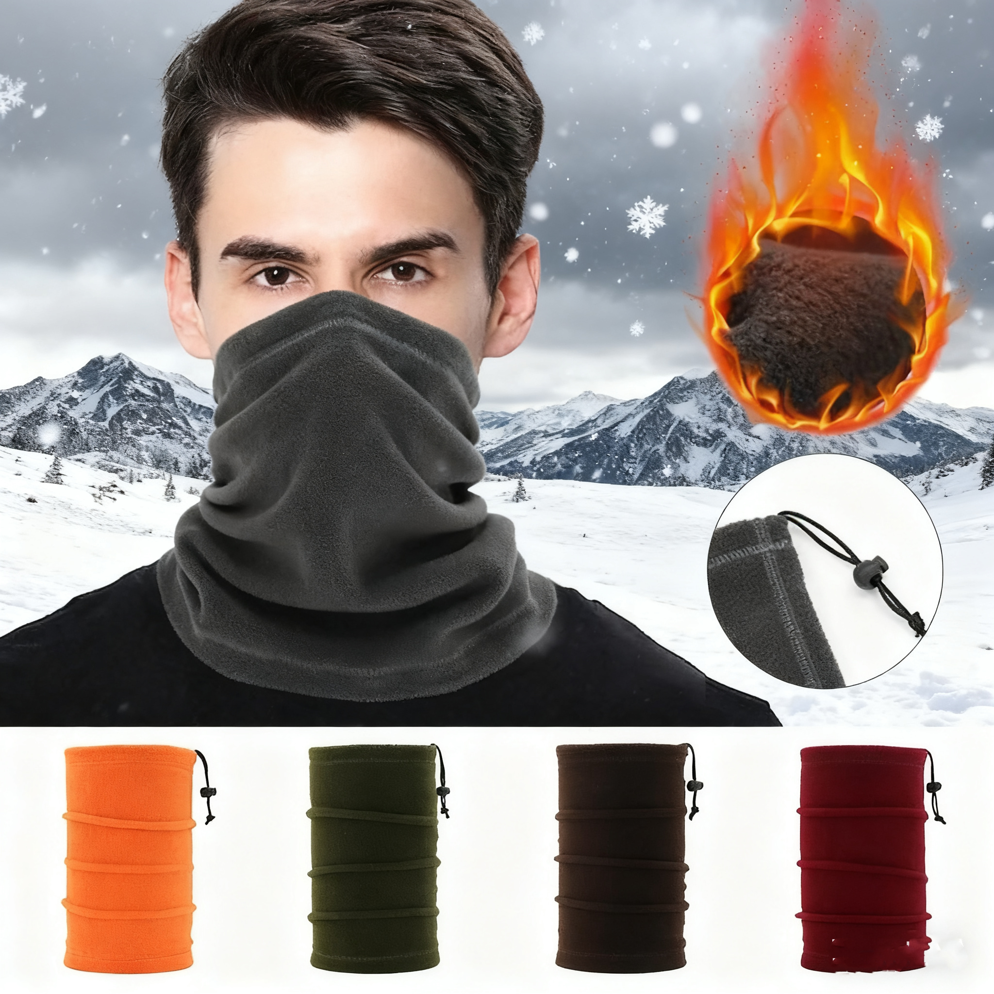 Winter Face Cover Neck Gaiter  – Neck Gaiter Fleece recenzja i cena