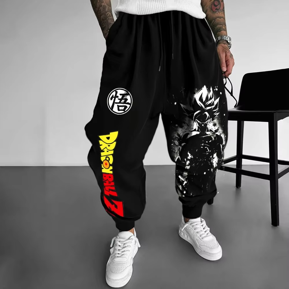 Dragon Ball Men's Pants Sports – Y2K Winter Clothing recenzja i cena