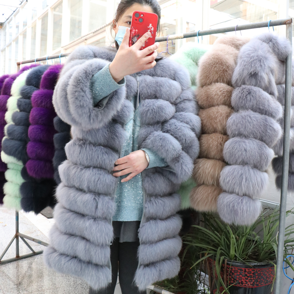 QUEENTINA Real Fox Fur Coat Wi – Winter Clothing Offer recenzja i cena