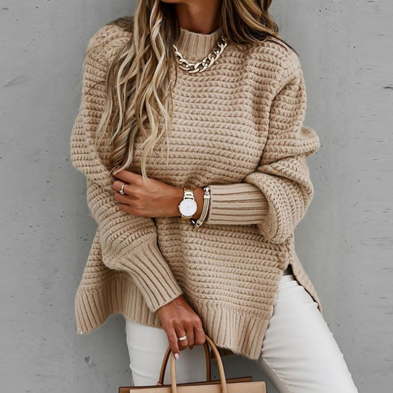 2024 New Loose Split Knitted L – Winter Clothing Factory Outlet recenzja i cena
