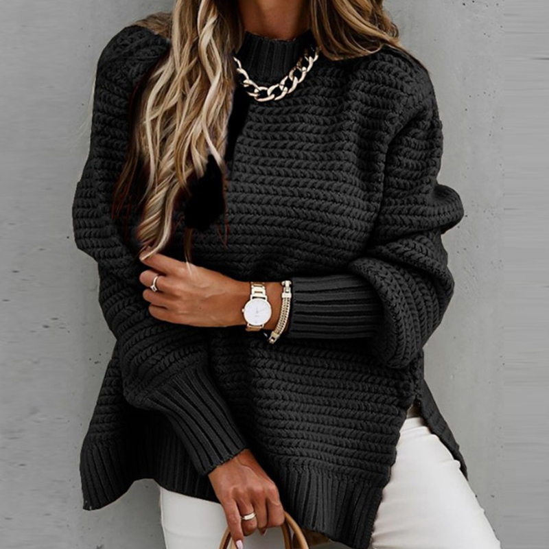 2024 New Loose Split Knitted L – Winter Clothing Factory Outlet recenzja i cena