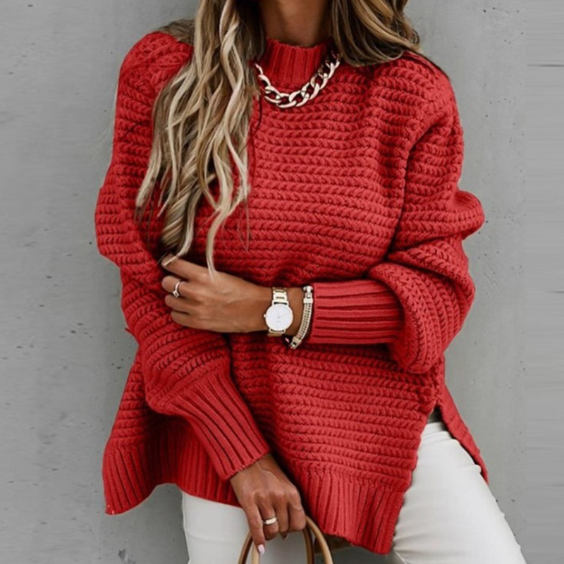 2024 New Loose Split Knitted L – Winter Clothing Factory Outlet recenzja i cena