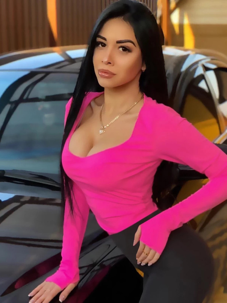 Orange Neon Bodysuit Women Lon – Winter Clothing Outfits recenzja i cena