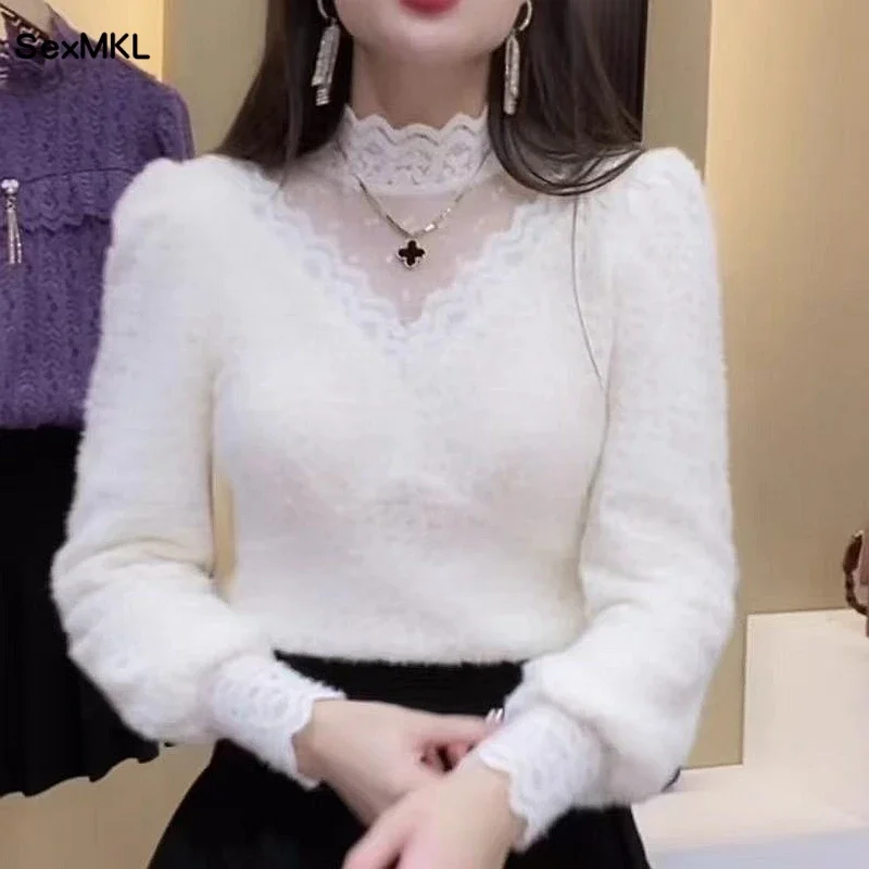 Autumn Winter Lace Tops Blouse – Winter Clothing Factory Outlet recenzja i cena