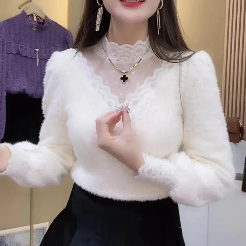 Autumn Winter Lace Tops Blouse – Winter Clothing Factory Outlet recenzja i cena