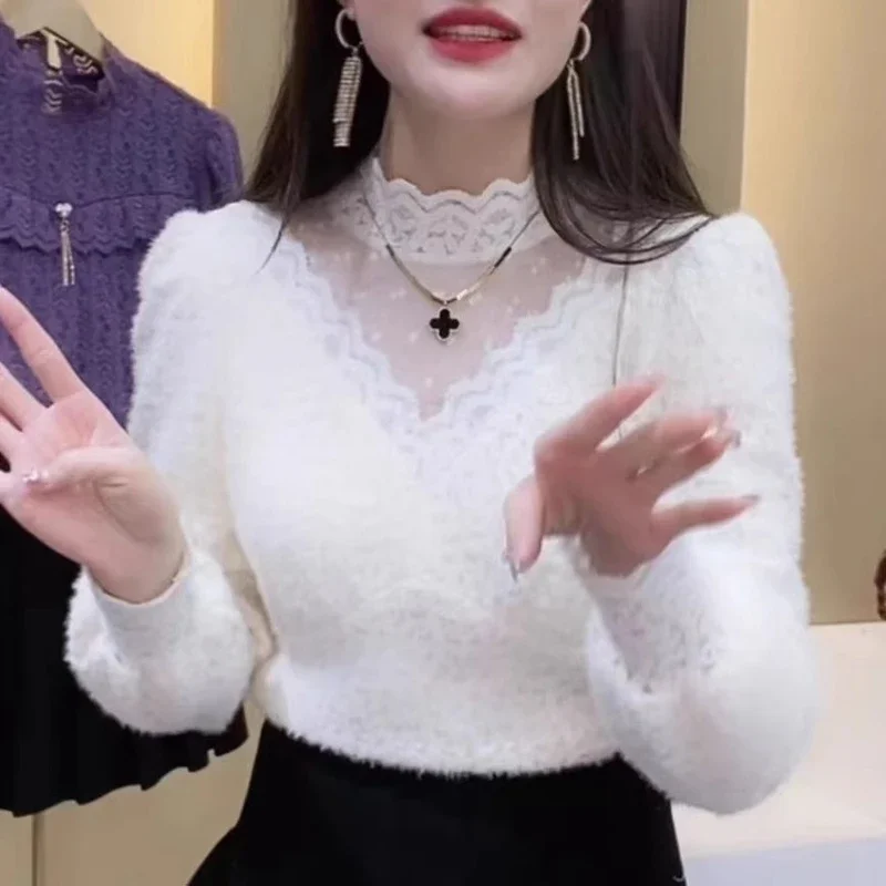 Autumn Winter Lace Tops Blouse – Winter Clothing Factory Outlet recenzja i cena