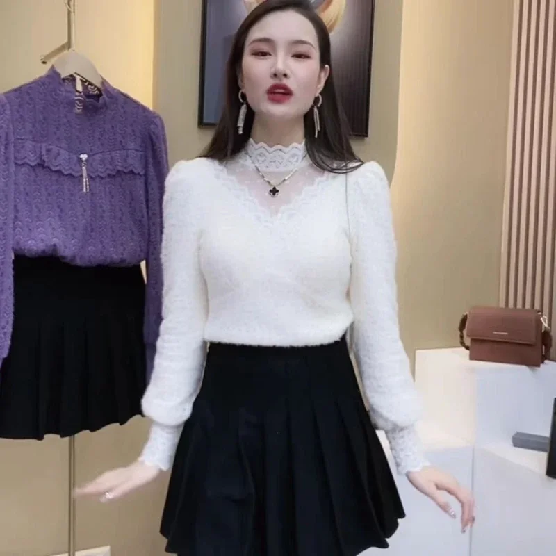 Autumn Winter Lace Tops Blouse – Winter Clothing Factory Outlet recenzja i cena