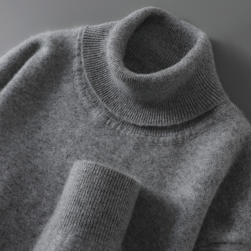 Men Wool Sweater Turtleneck Kn – Winter Clothes Shop recenzja i cena