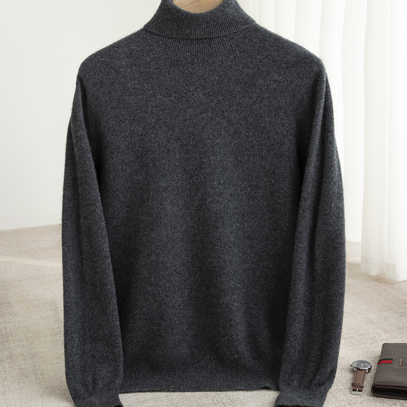Men Wool Sweater Turtleneck Kn – Winter Clothes Shop recenzja i cena