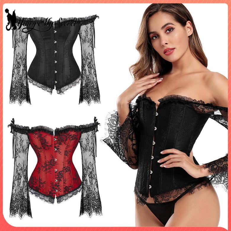 Gothic Long Sleeved Corset Wom – Winter Clothing Dress Up recenzja i cena