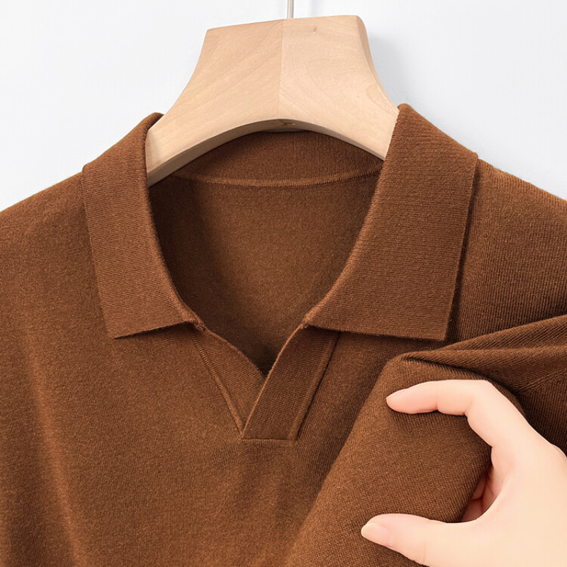 Men's pullover sweater with V- – Quality Winter Clothing recenzja i cena