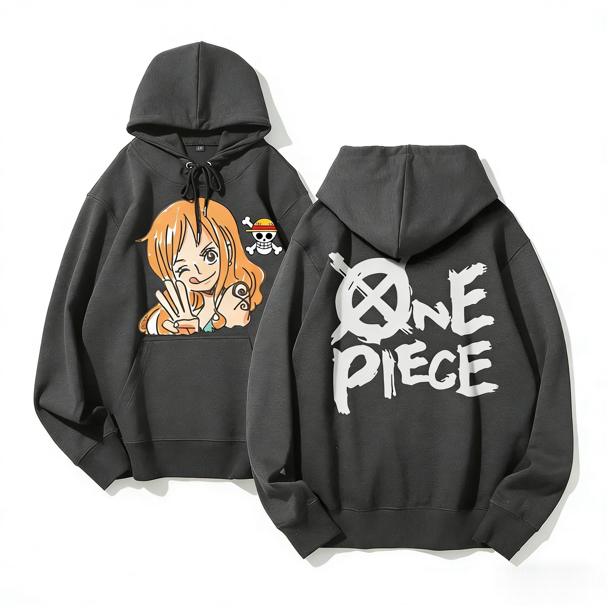 One Piece Nami Anime Hoodie Me – Y2K Winter Clothing recenzja i cena