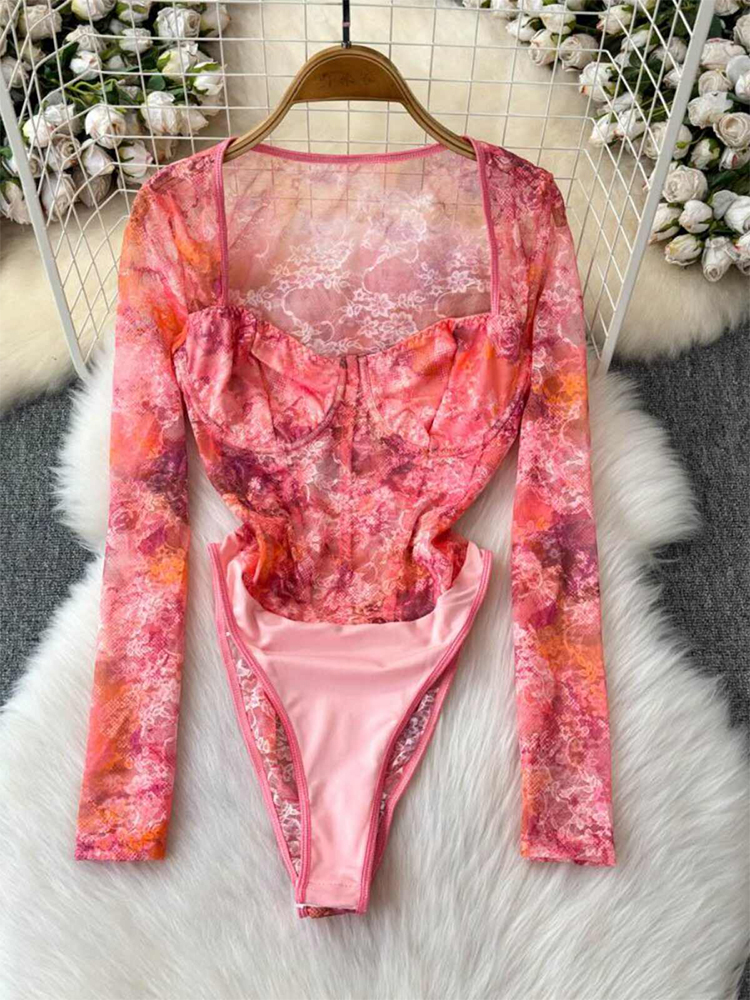 Women's Green Lace Jumpsuits V – Winter Clothing Factory Outlet recenzja i cena