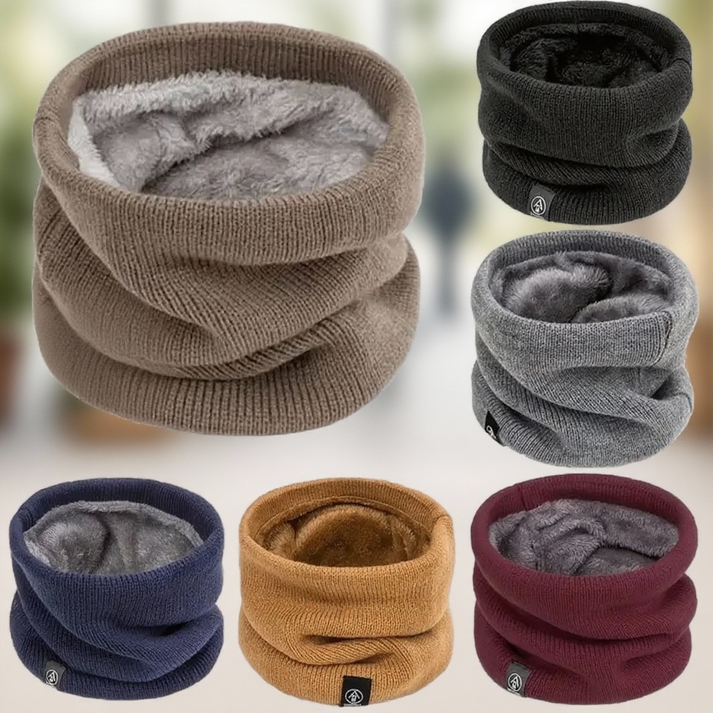 Warm Knitted Scarf Thickened P – Neck Gaiter Fleece recenzja i cena