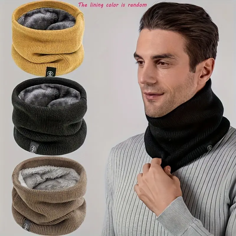 Warm Knitted Scarf Thickened P – Neck Gaiter Fleece recenzja i cena