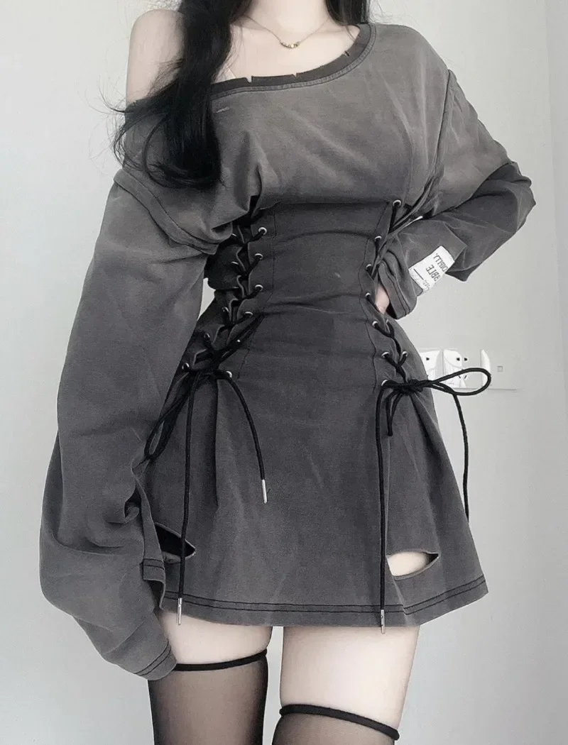 Fairycore Grunge Corset Dress  – Winter Clothing Aesthetic recenzja i cena