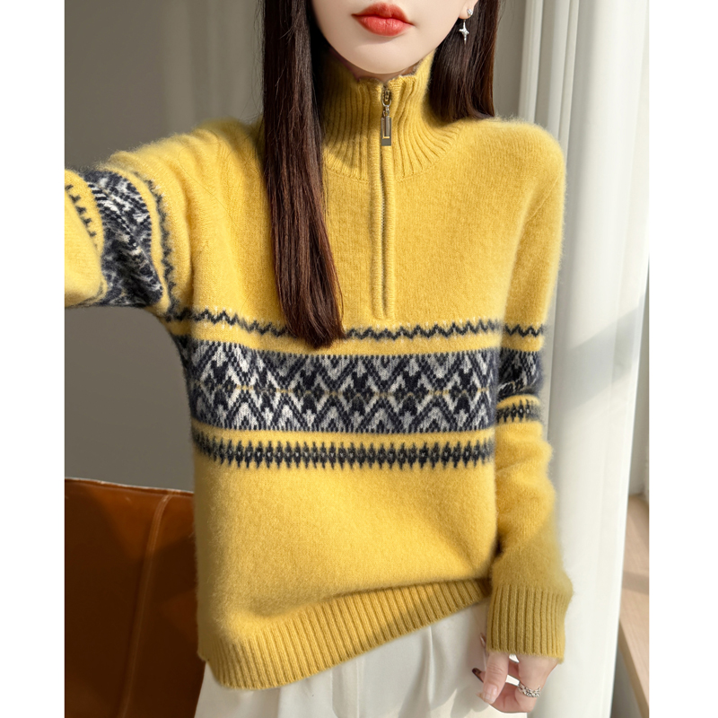 High Quality Women's Jacquard  – Quality Winter Clothing recenzja i cena