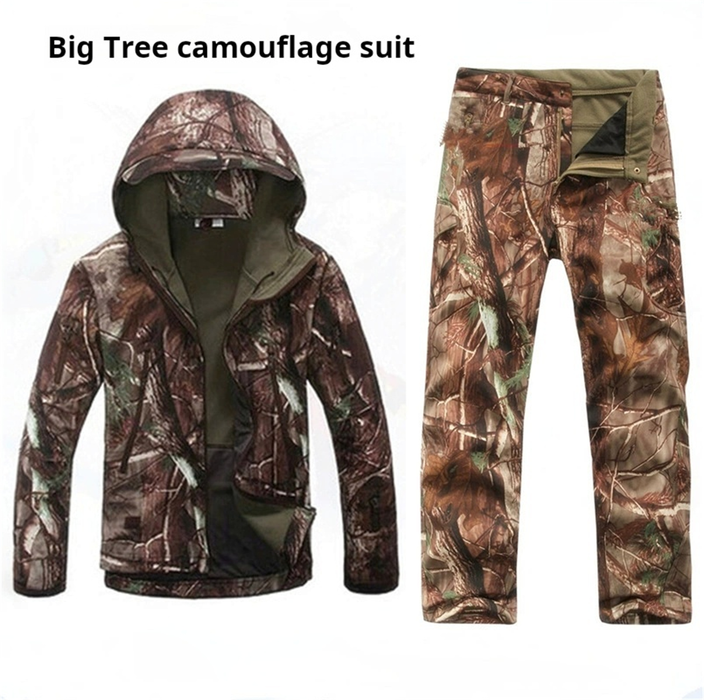 Men Women's Camouflage Hunting – Windproof Jacket Softshell recenzja i cena