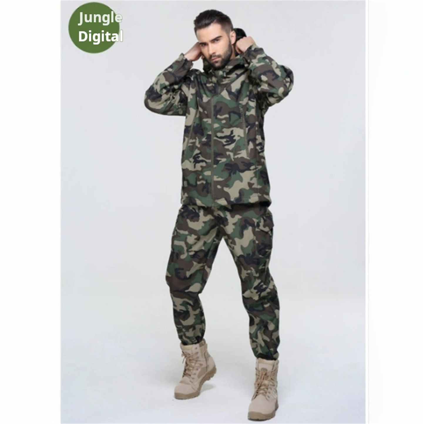 Men Women's Camouflage Hunting – Windproof Jacket Softshell recenzja i cena