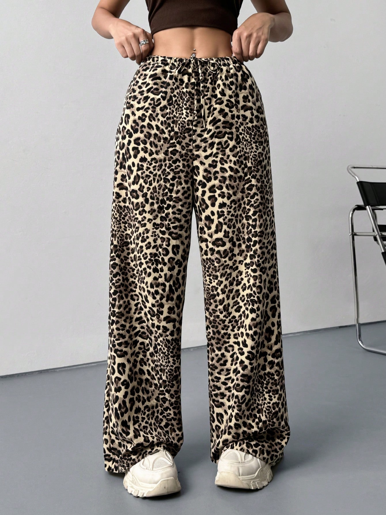 Leopard Print High Waist Casua – Winter Clothing Offer recenzja i cena