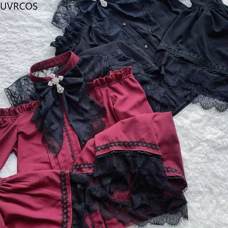 Gothic Y2k Lolita Style Shirts – Y2K Winter Clothing recenzja i cena