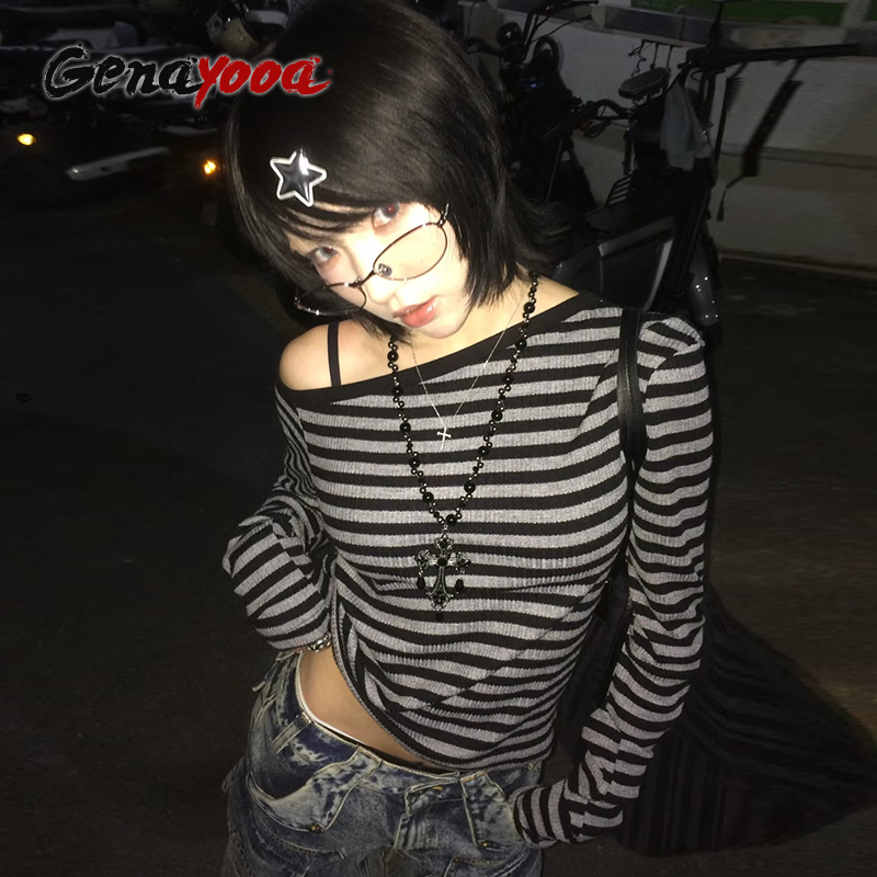 Genayooa Japanese Y2k T-shirt  – Winter Clothing Aesthetic recenzja i cena