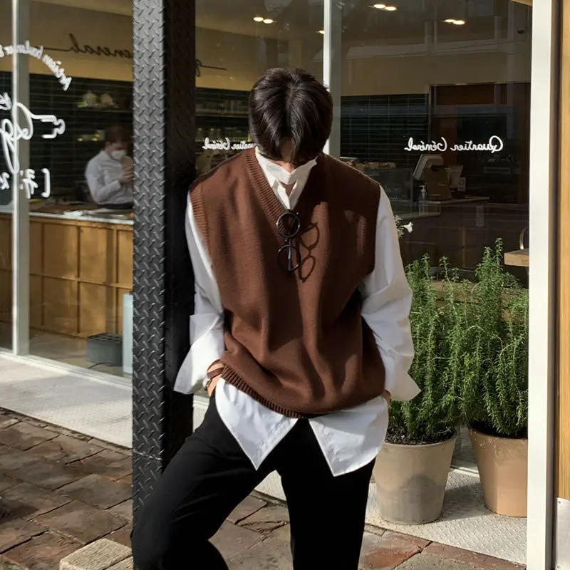 Plain Sleeveless Knitted Sweat – Winter Clothes Shop recenzja i cena