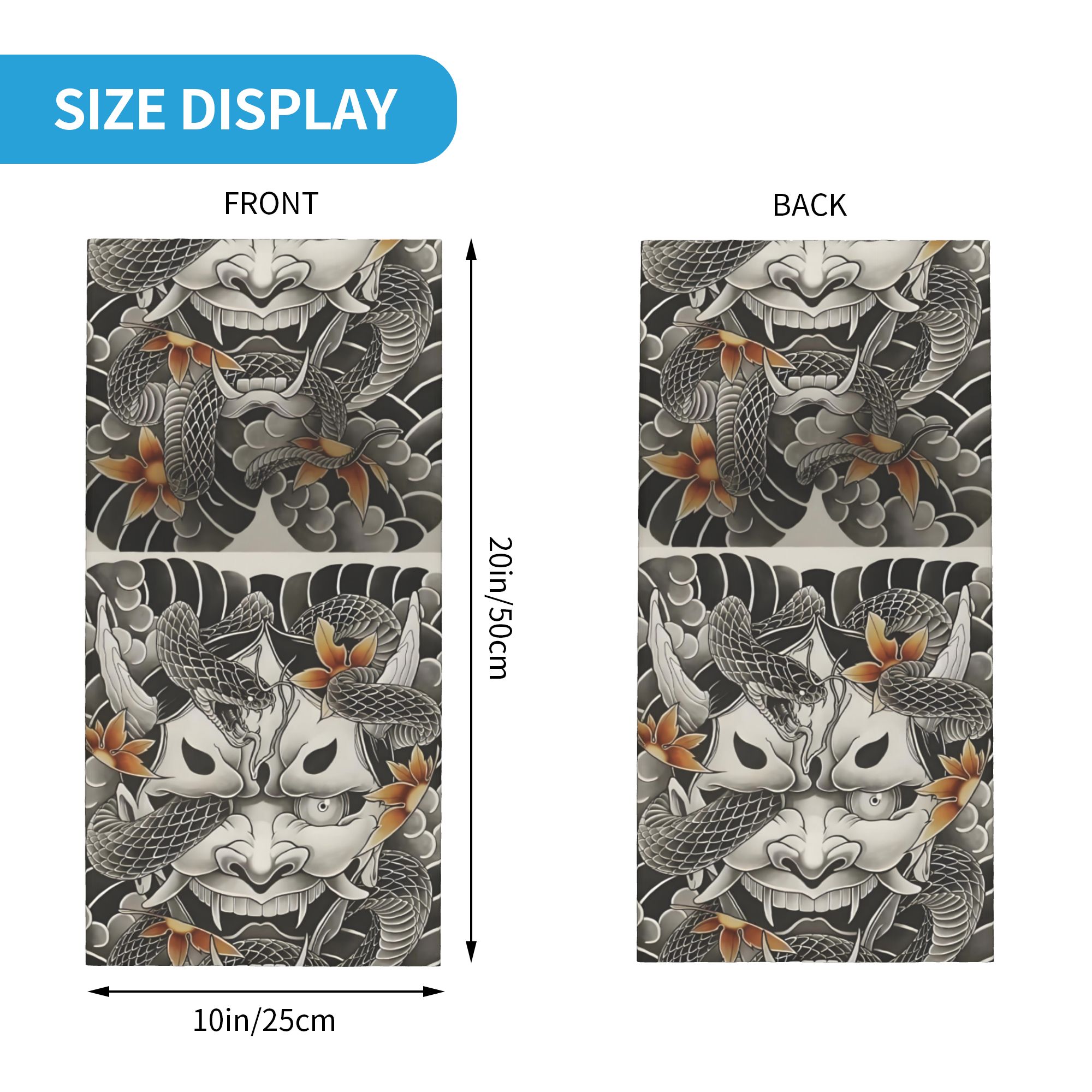 Custom Samurai Oni Demon Banda – Neck Gaiter Fleece recenzja i cena