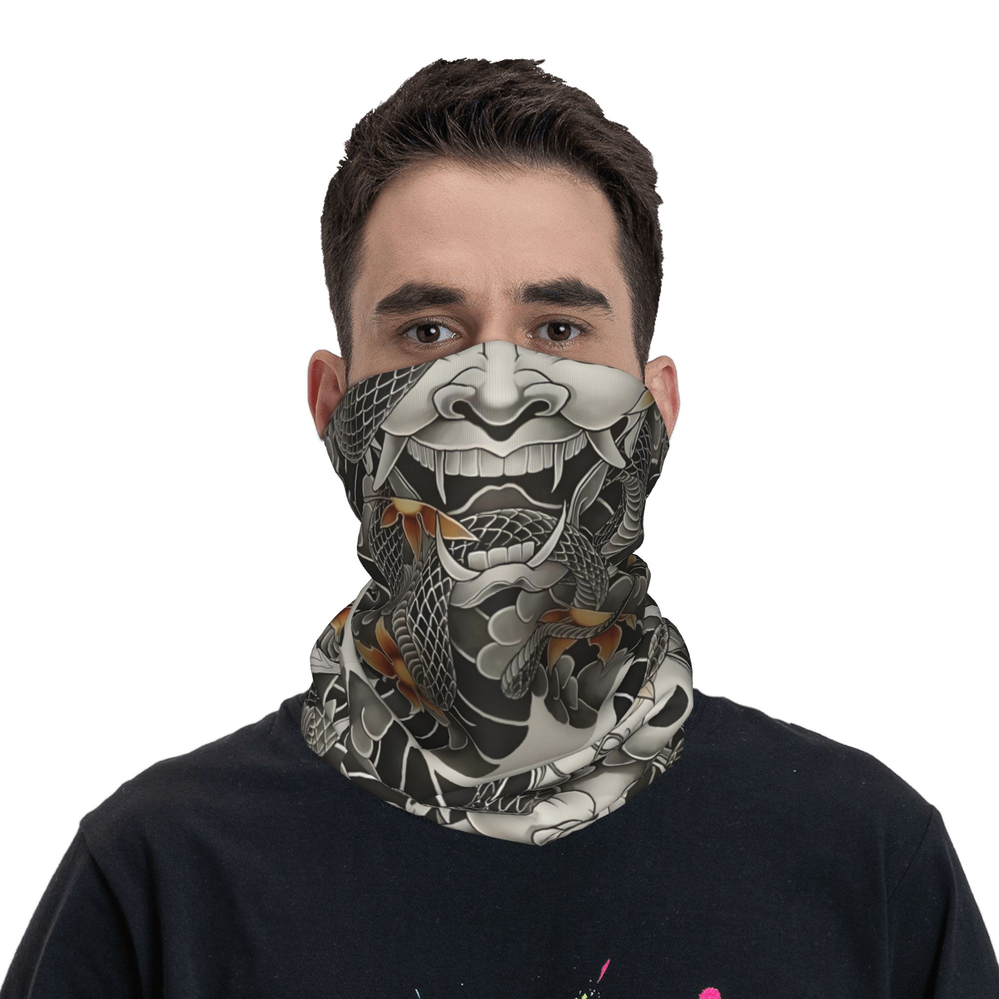Custom Samurai Oni Demon Banda – Neck Gaiter Fleece recenzja i cena