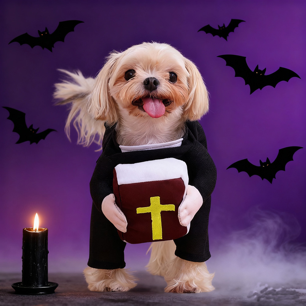 Funny Halloween Pet Dog Cospla – Winter Clothing Dress Up recenzja i cena