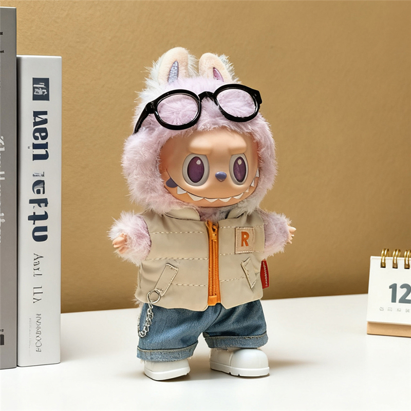 For 15 17cm Labubu Doll Solid  – Winter Clothing Outfits recenzja i cena
