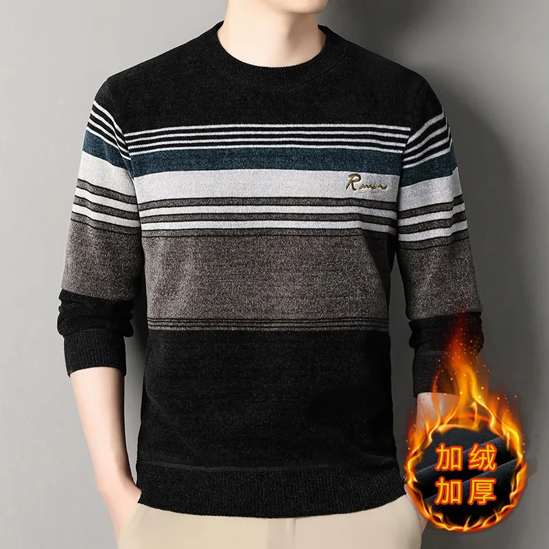 Men O-neck Pullovers Knited Sw – Quality Winter Clothing recenzja i cena
