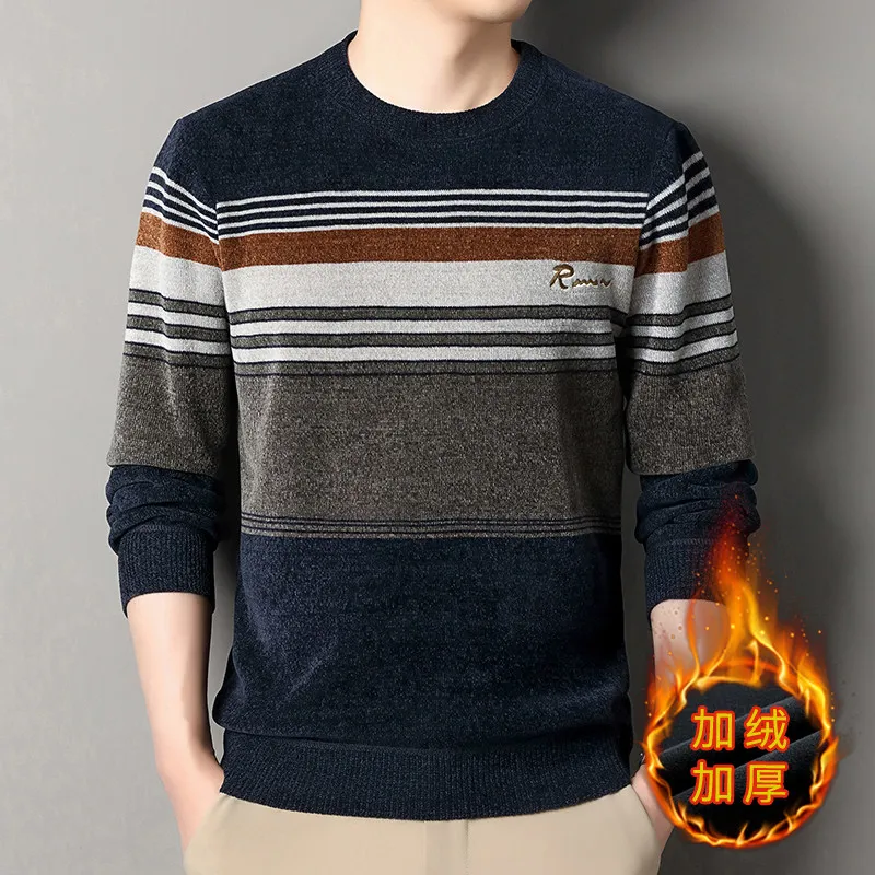 Men O-neck Pullovers Knited Sw – Quality Winter Clothing recenzja i cena