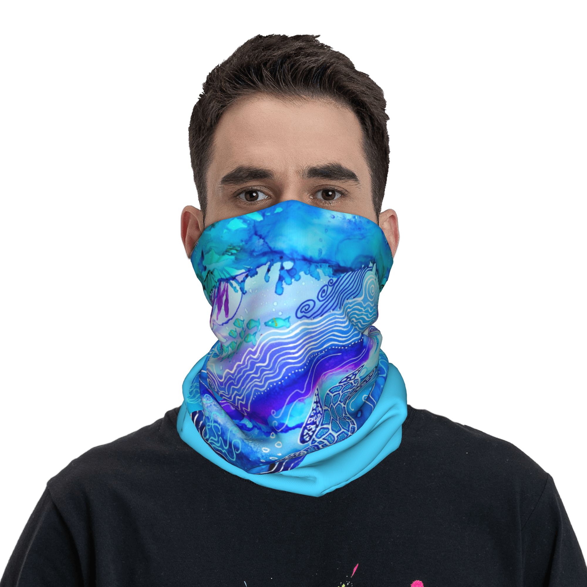 Custom Ocean Turtle Dive Winte – Neck Gaiter Fleece recenzja i cena