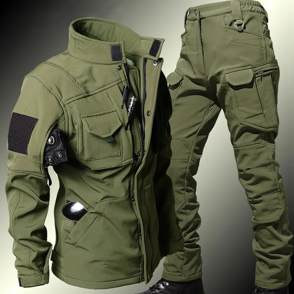 Men's Tactical Sets Winter Sha – Windproof Jacket Softshell recenzja i cena