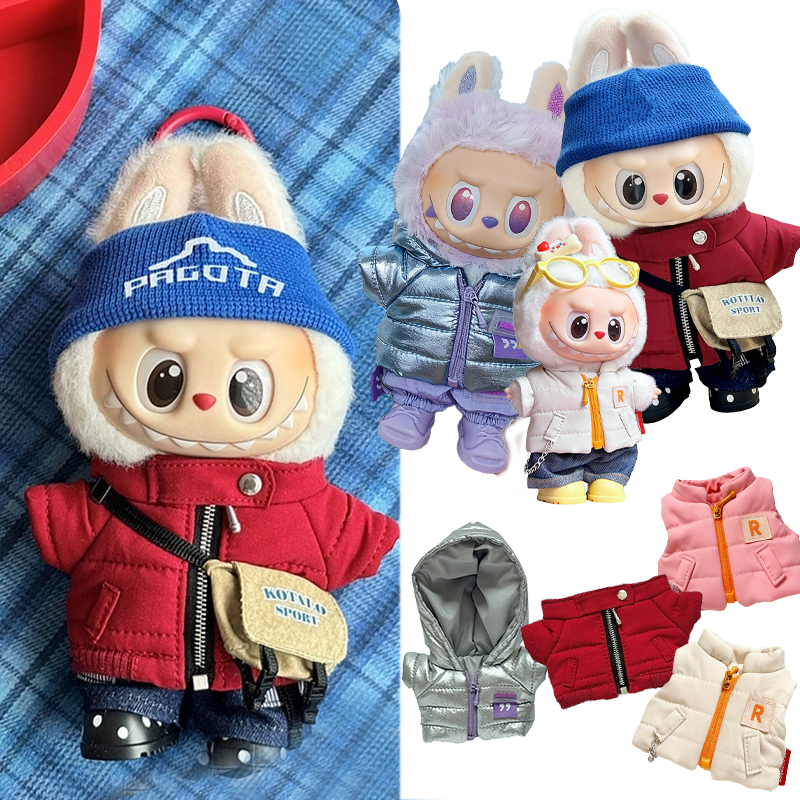 For 15 17cm Labubu Doll Winter – Winter Clothing Outfits recenzja i cena