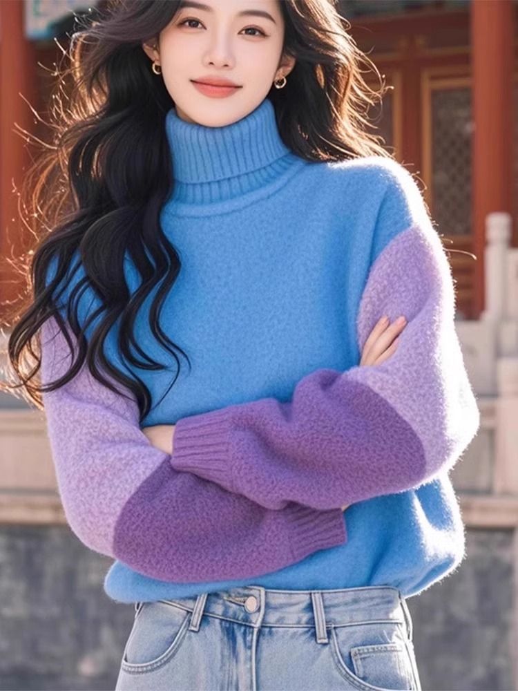Stylish Contrasting Colors Spl – Winter Clothing Colors recenzja i cena