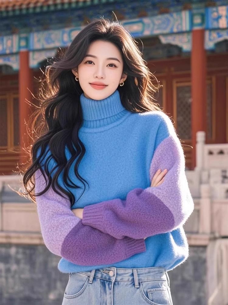 Stylish Contrasting Colors Spl – Winter Clothing Colors recenzja i cena