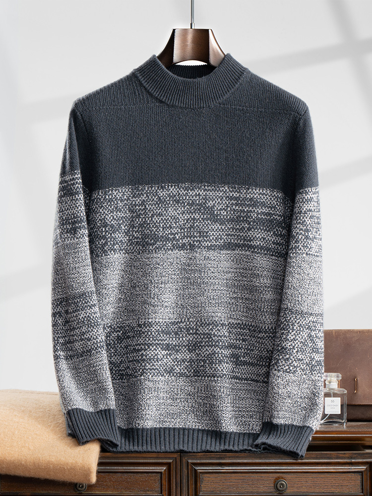 Men's 100% Cashmere Sweater Th – Winter Clothing Colors recenzja i cena